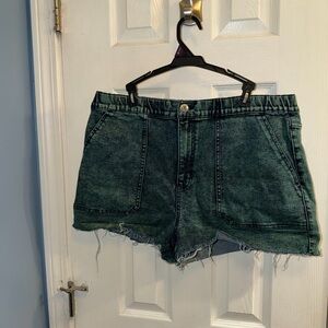Wild Fable Teal Jean Shorts